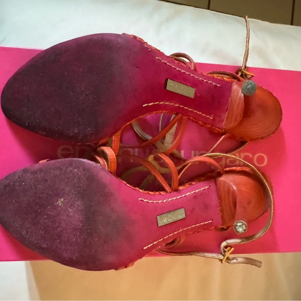 Vintage Emanuel ungaro python heels 8 1/2 - Picture 4 of 4